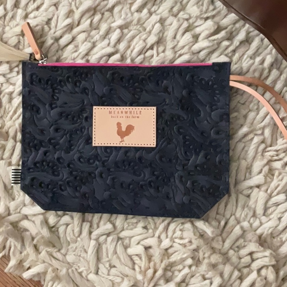 Stylish Blue and Pink Clutches with Textured Elegance